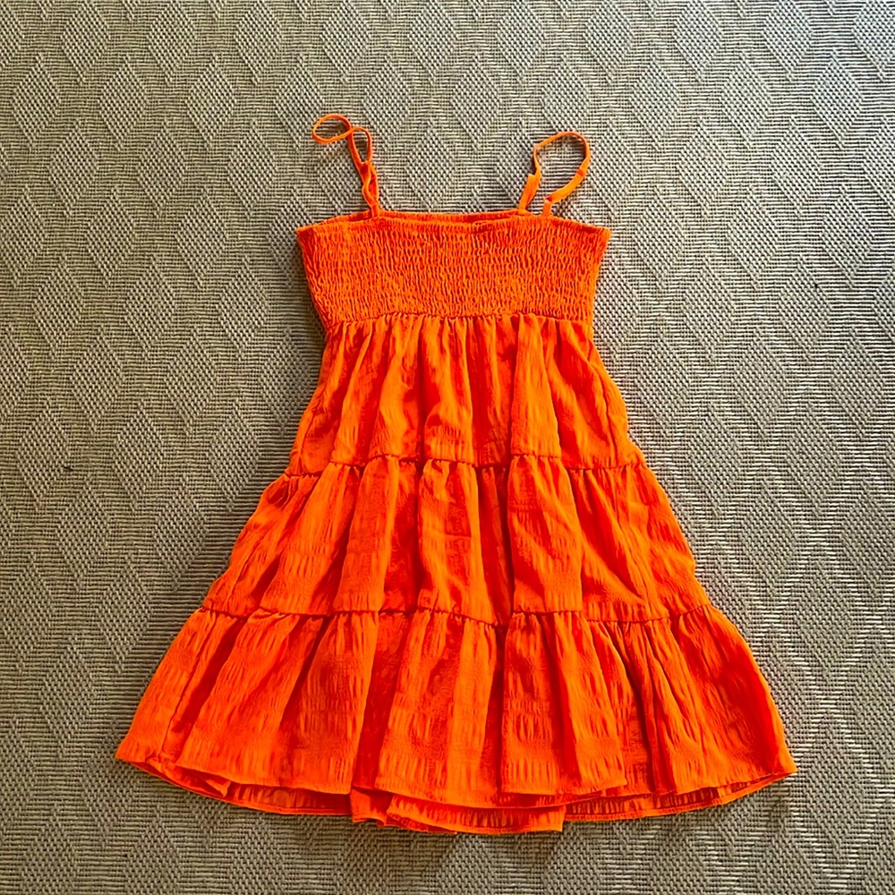 Amazon Orange Mini Dress